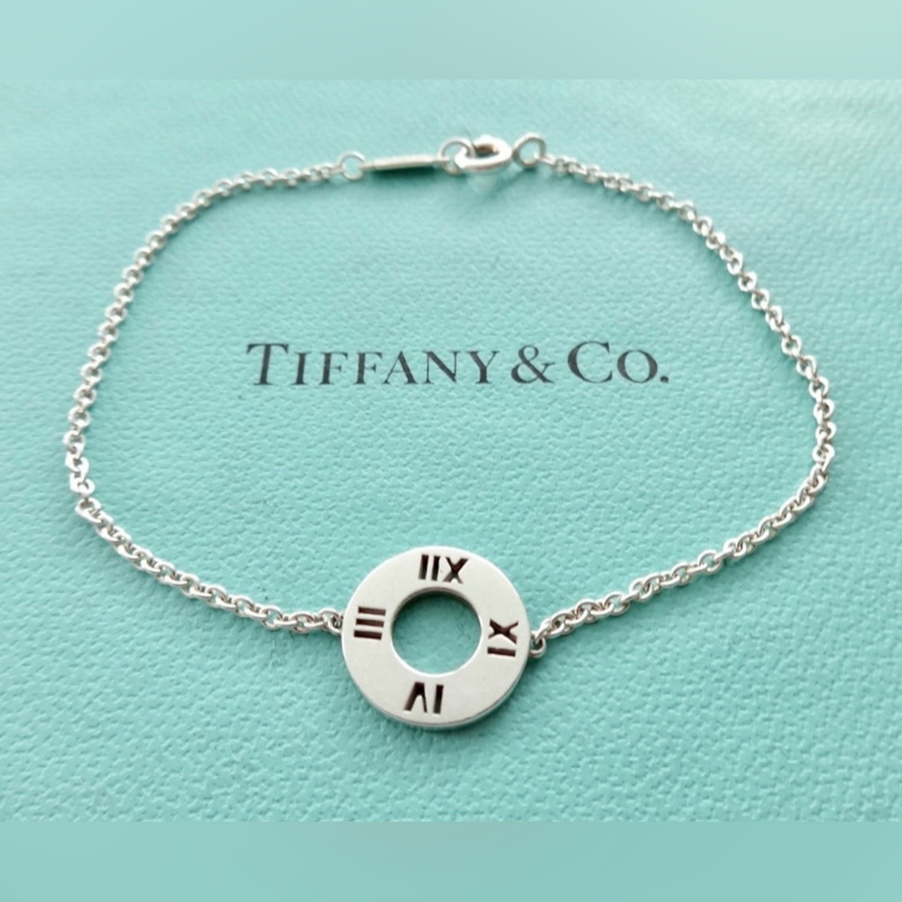 Tiffany & Co - Sterling Silver Atlas Bracelet - 8.5” length